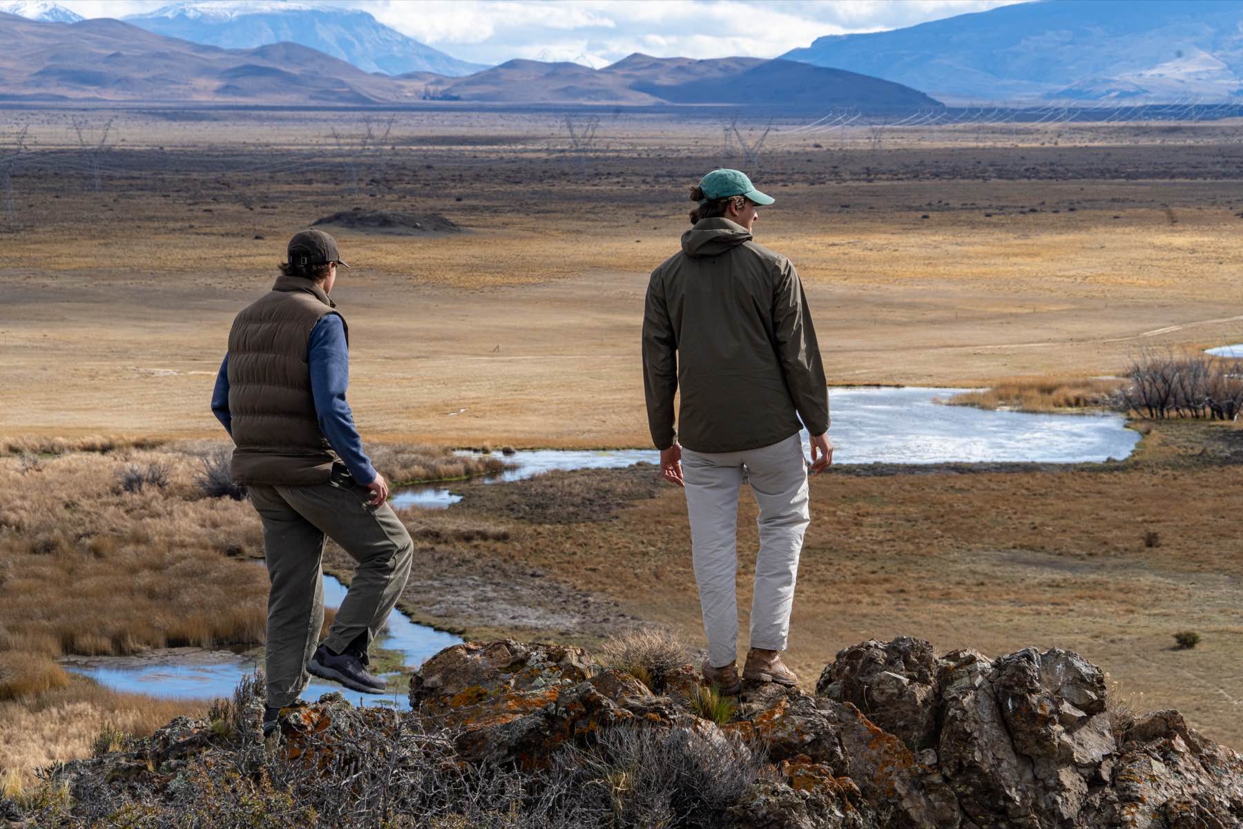 Walking and exploring the estancia