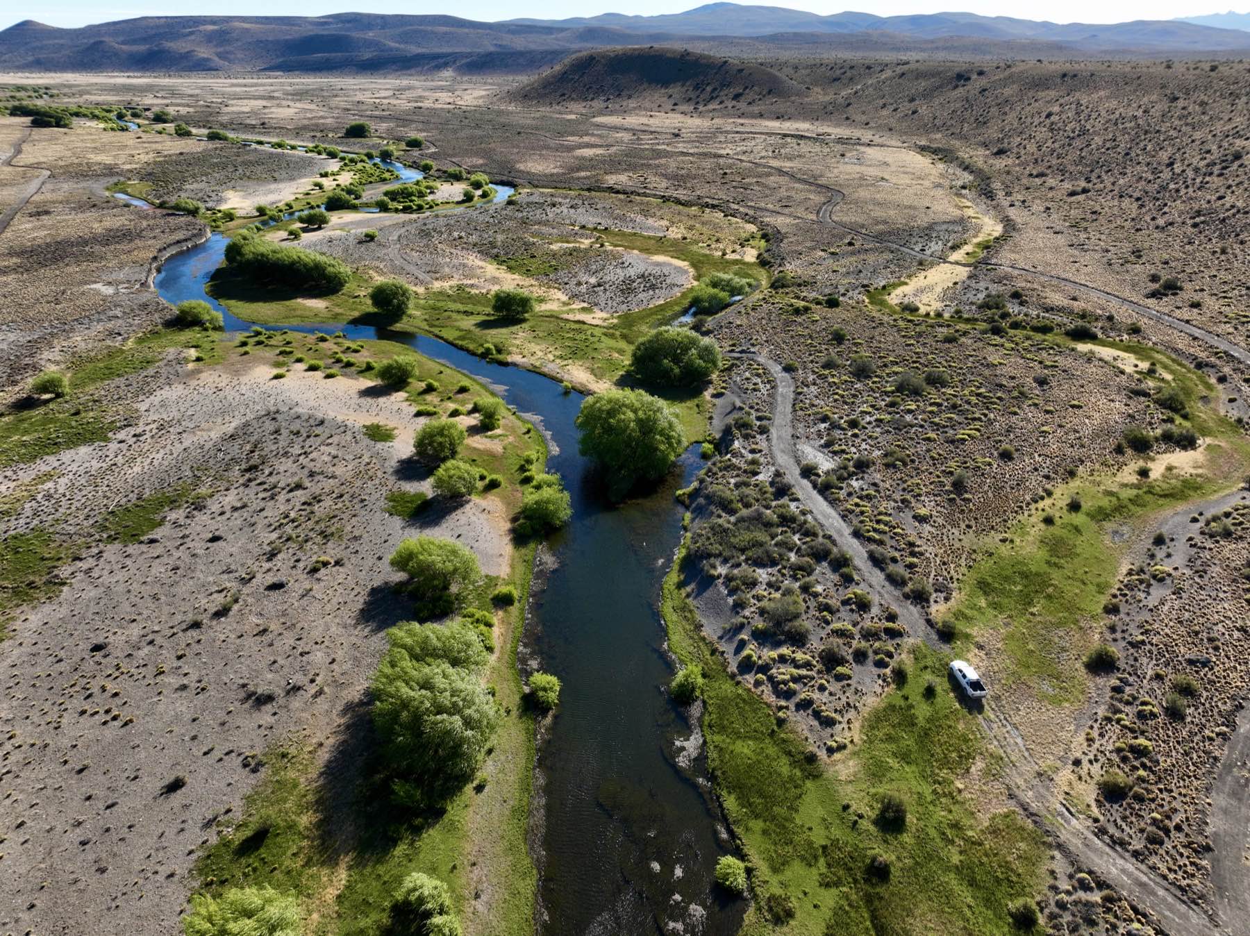 Aerial view of the estancia