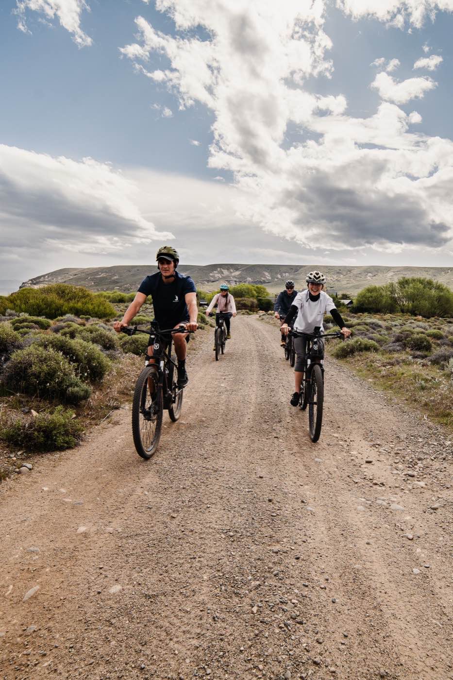 Mountain biking on quiet trails