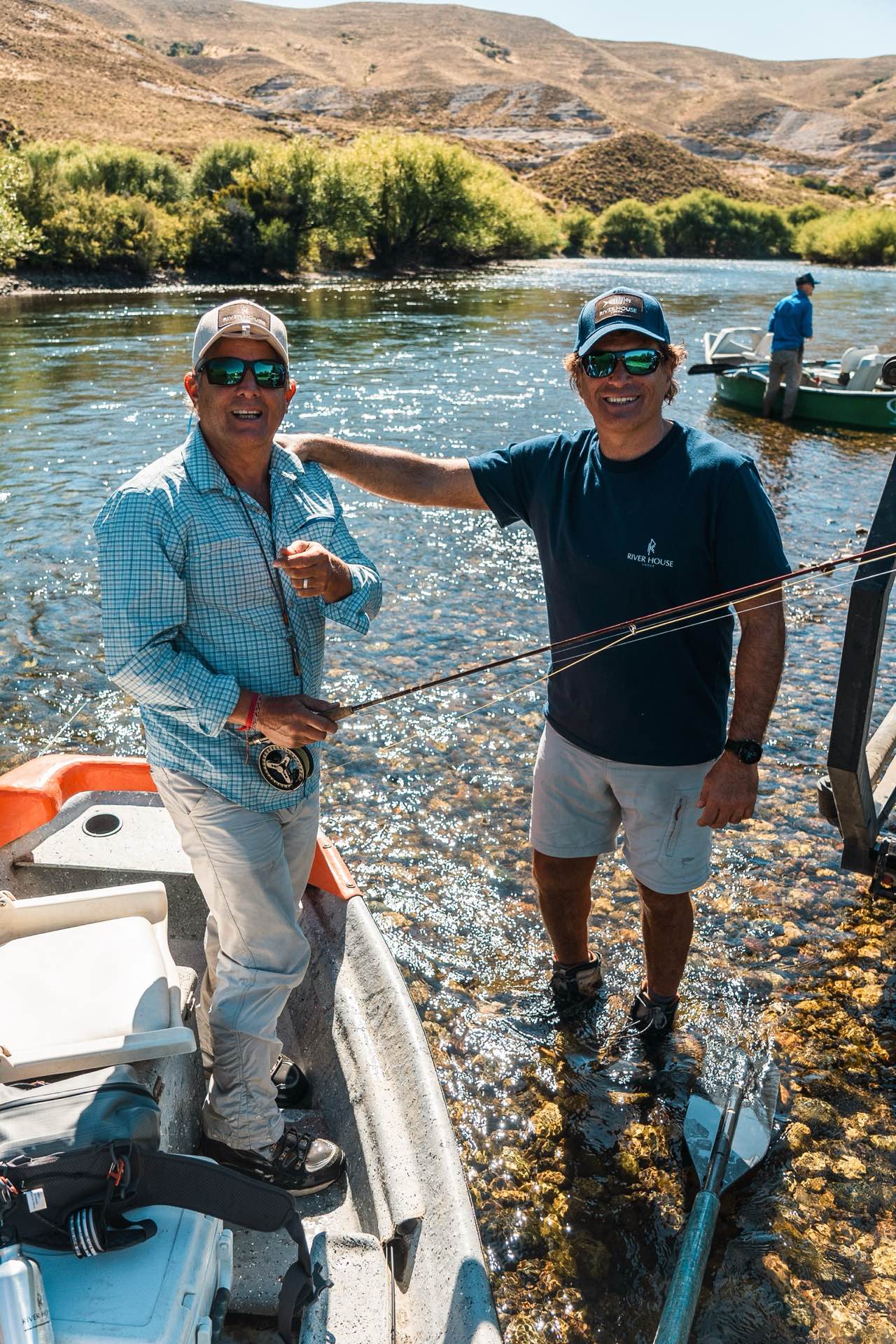 Friends on the river at River House
